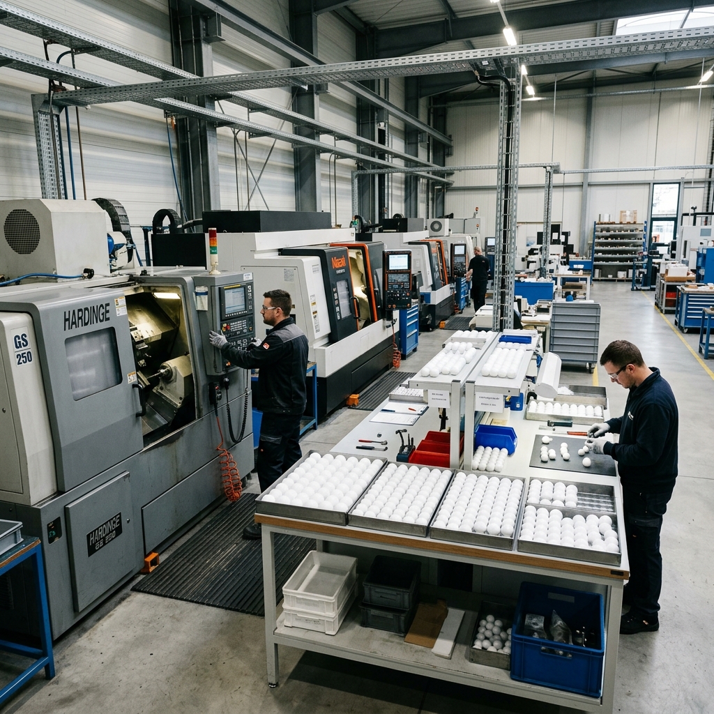 PTFE ball manufacturing facility — Hemsun Engg. Industries